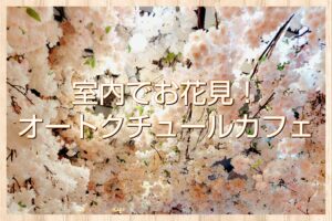 室内でお花見！オートクチュールカフェに行ってきました！